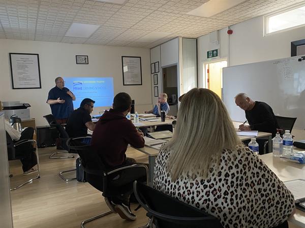 Driving instructor training session