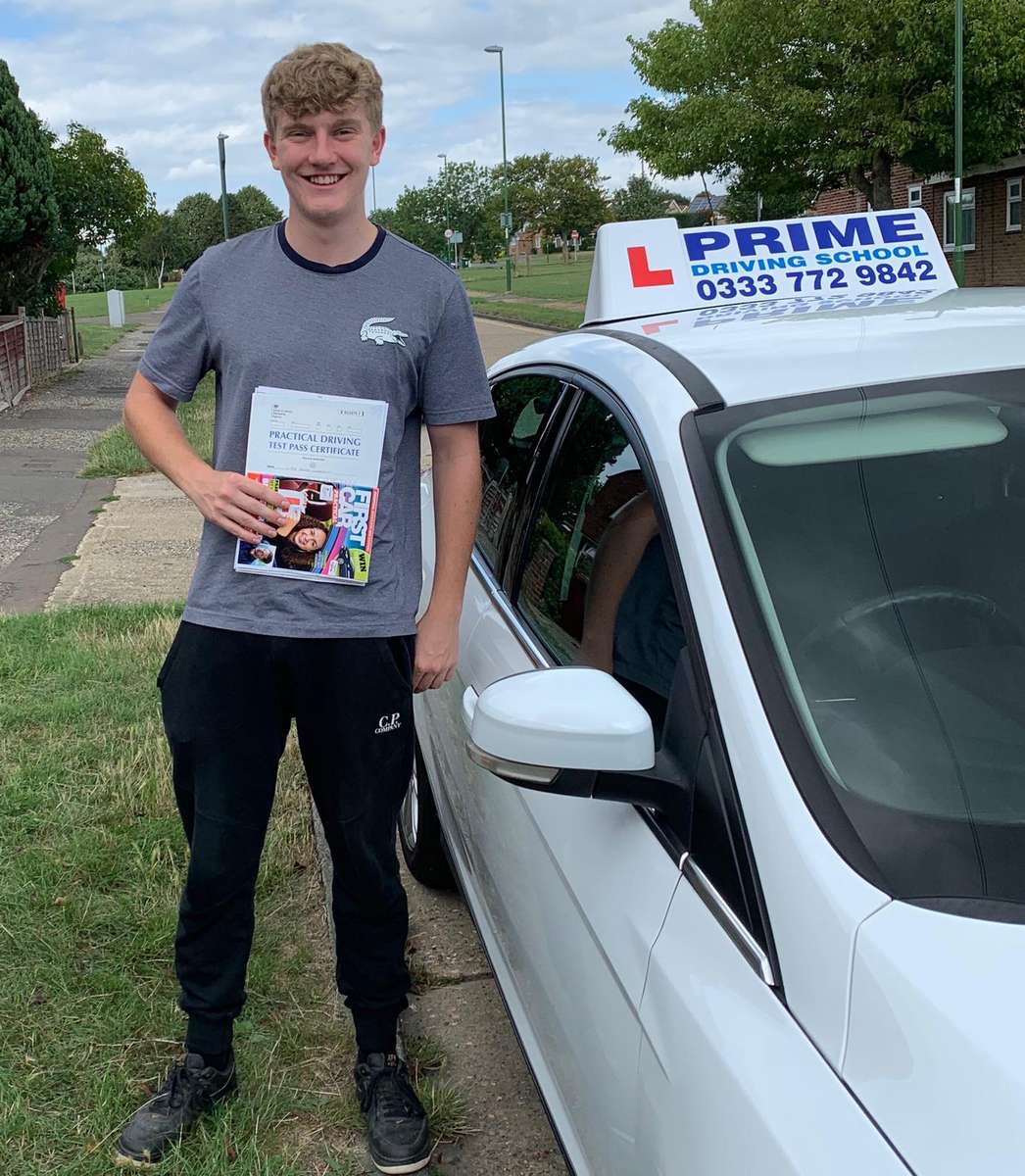 Liam passes his driving test first time in Chichester