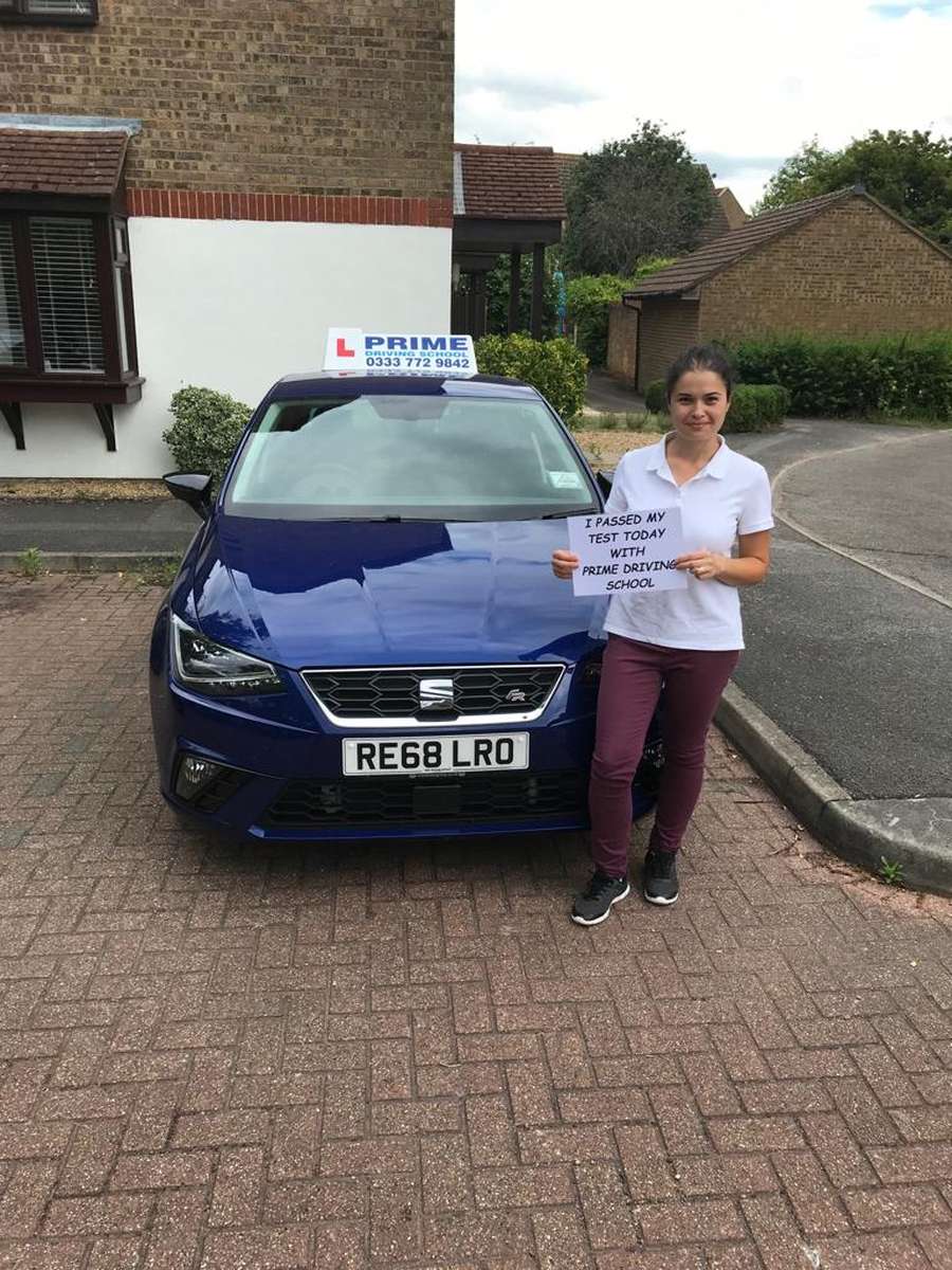 Andrea passed her driving test with PriPlus